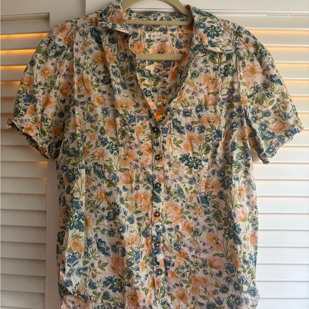 Pilcro Multicolor Floral Blouse